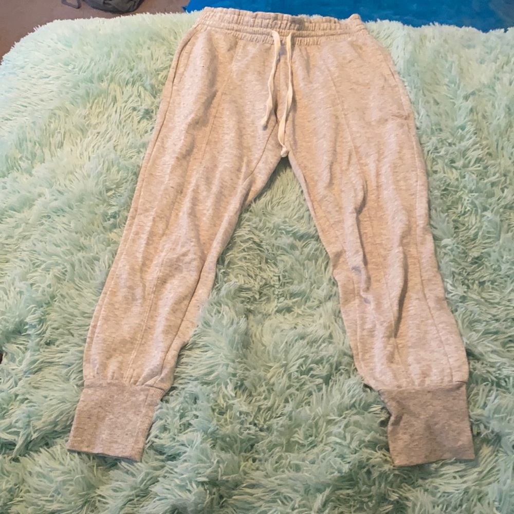Gray sweatpants